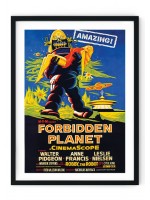 Forbidden Planet Retro Film Poster
